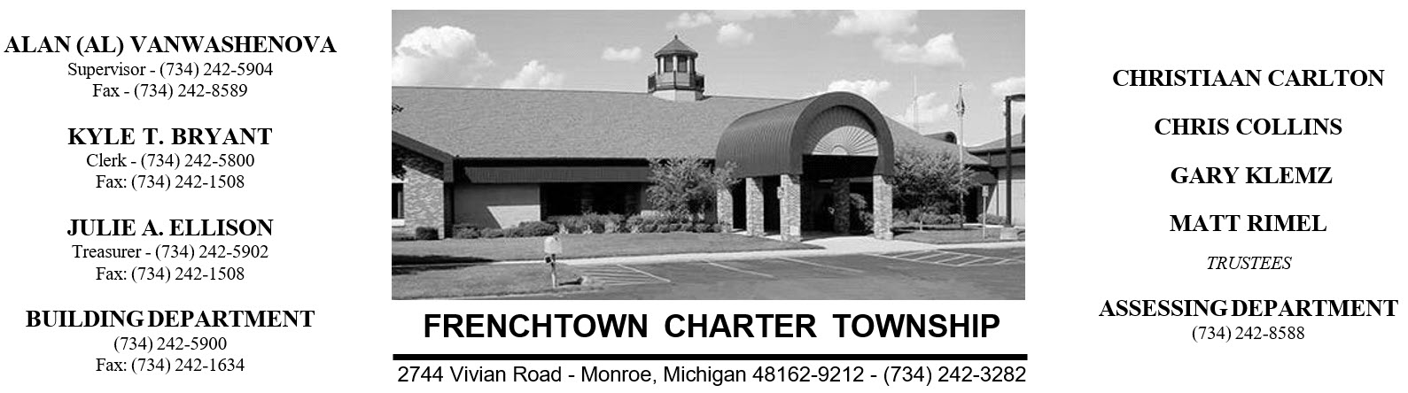 Frenchtown Charter Township Letterhead